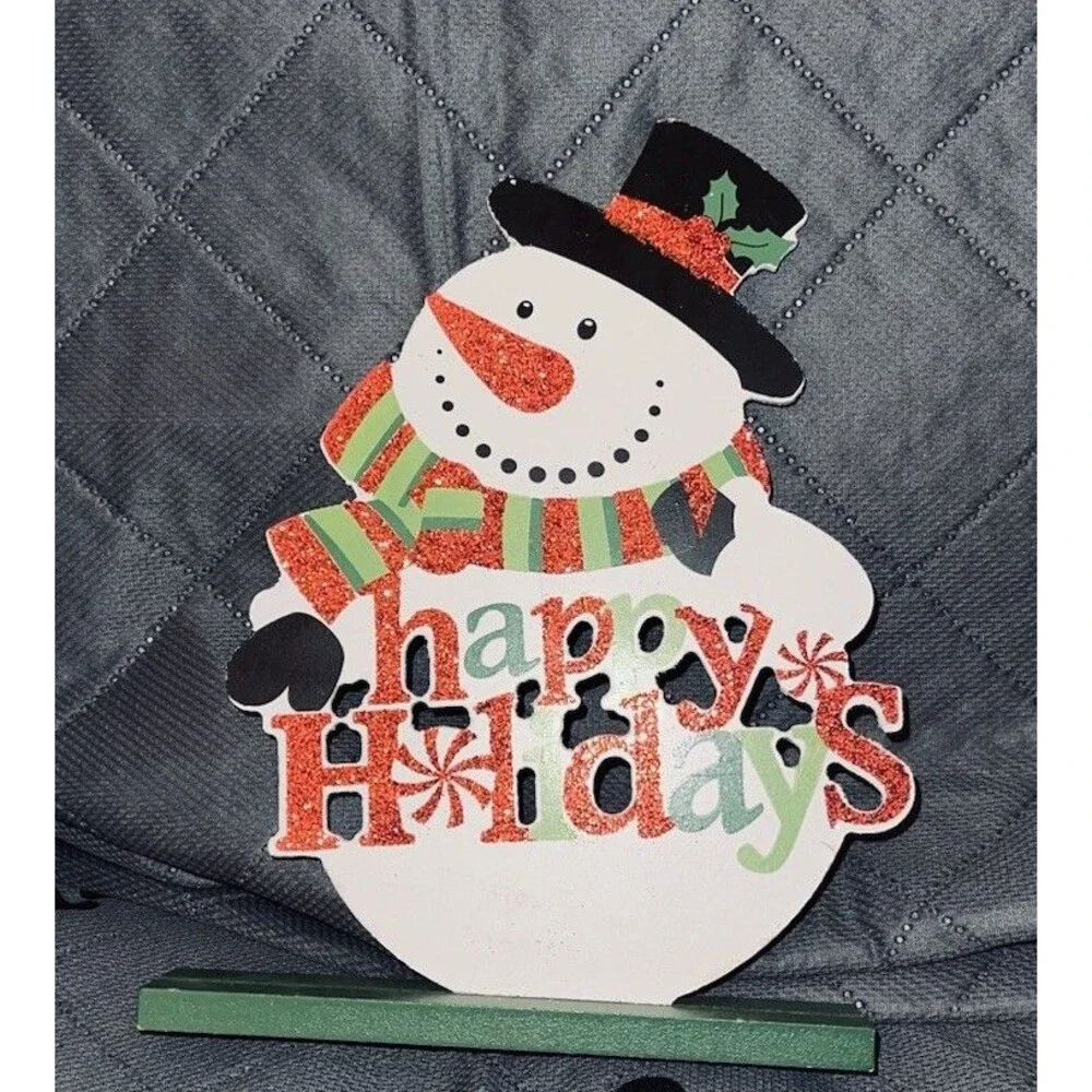 It’s In The Bag Tabletop Snowman Decor Sign 8 in x 6 in